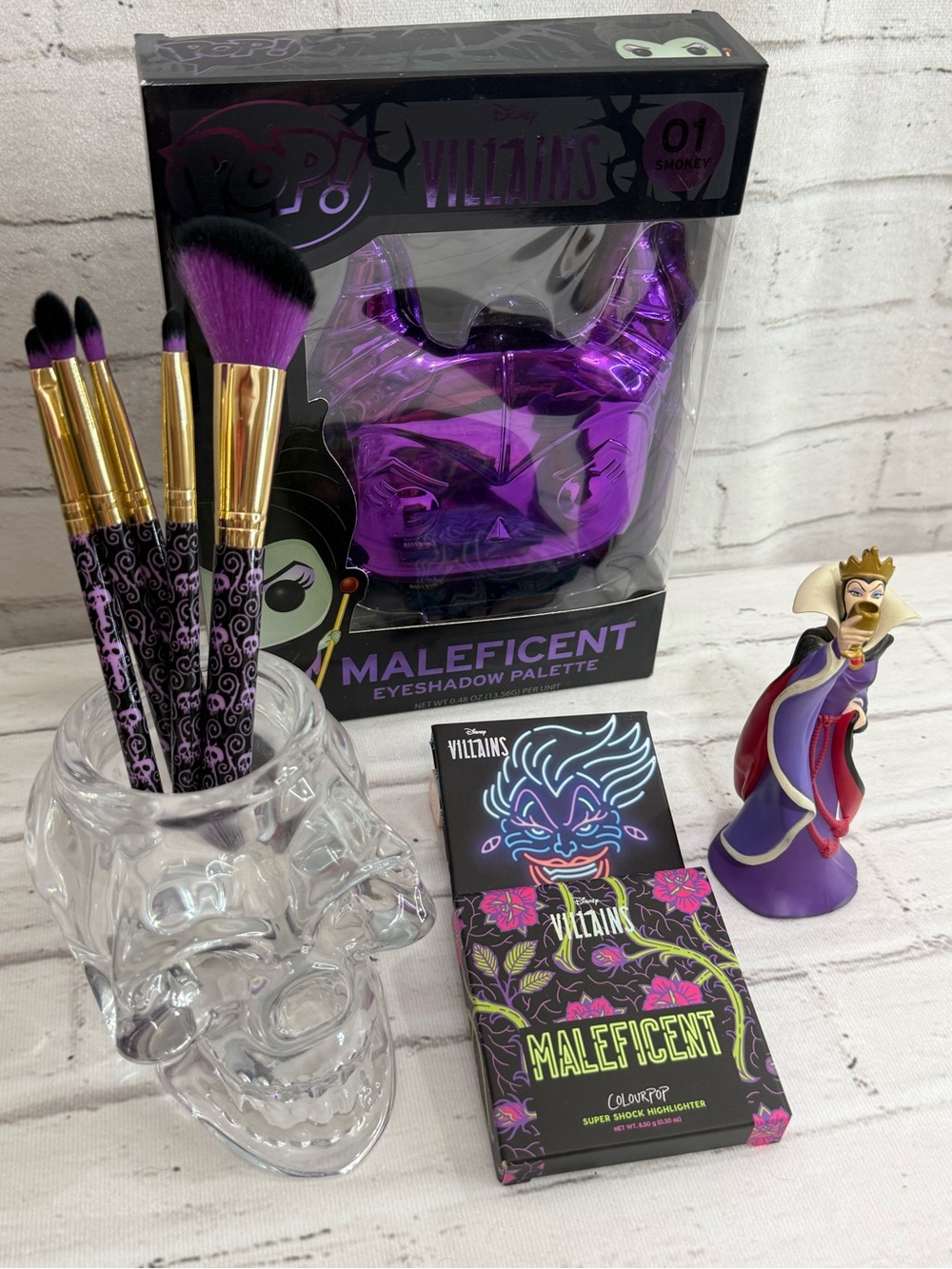 Disney Villain Makeup Bundle Maleficent, Ursula, Evil Queen, RARE, collectible